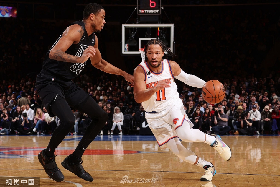 布伦森准三双助尼克斯逆转篮网纽约德比上演精彩对决  布伦森准三双助尼克斯逆转篮网纽约德比上演精彩对决